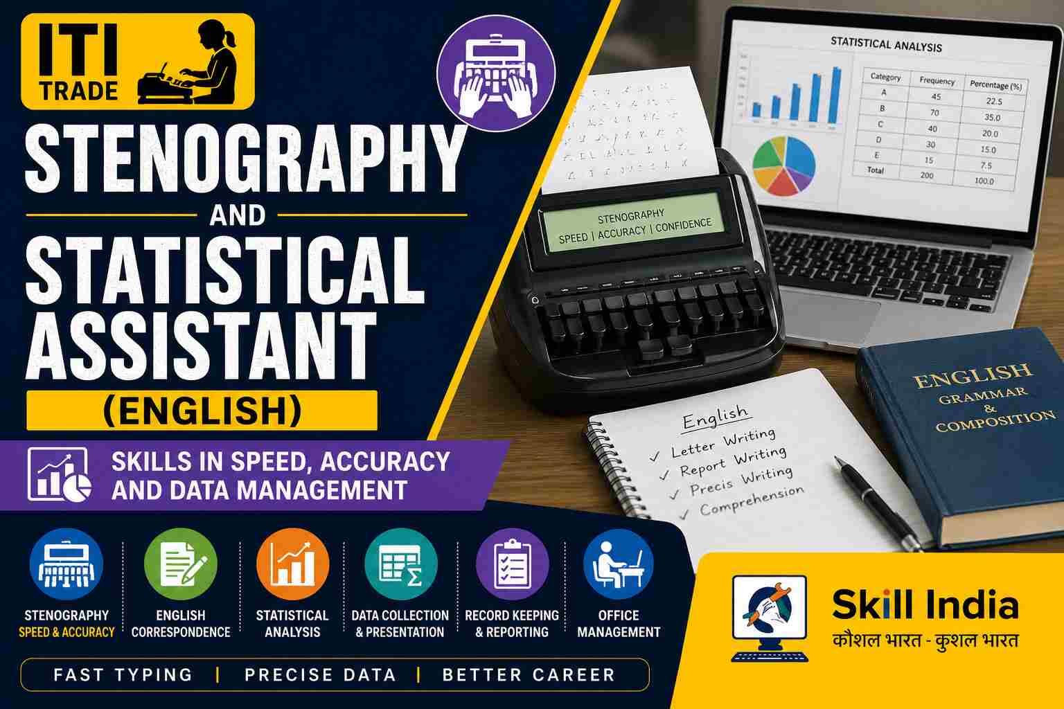 Stenographer & Secretarial Assistant (English)